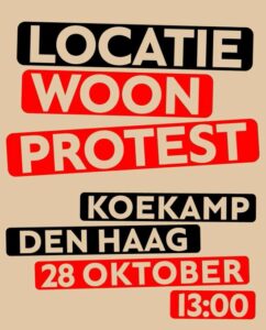 woonprotest koekamp Den Haag 28 oktober 2023